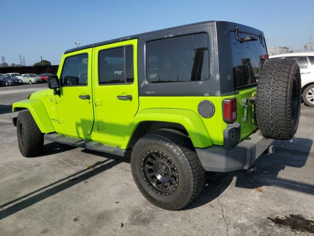 1C4BJWEG7CL236534 - 2012 JEEP WRANGLER U SAHARA GREEN photo 2