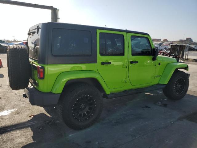 1C4BJWEG7CL236534 - 2012 JEEP WRANGLER U SAHARA GREEN photo 3