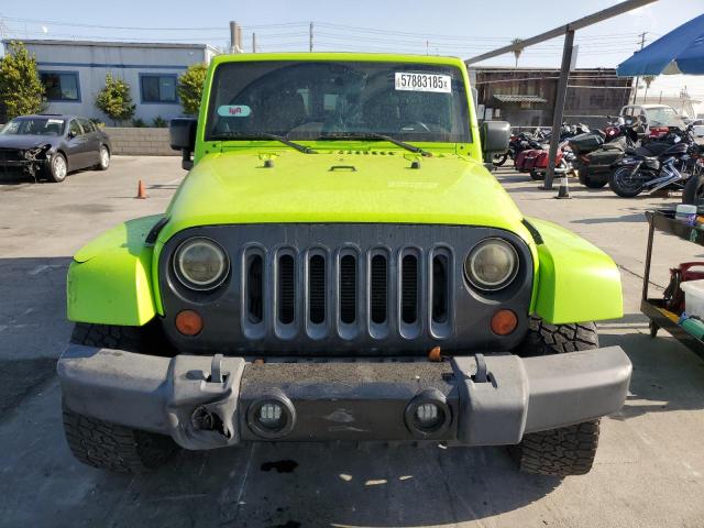 1C4BJWEG7CL236534 - 2012 JEEP WRANGLER U SAHARA GREEN photo 5