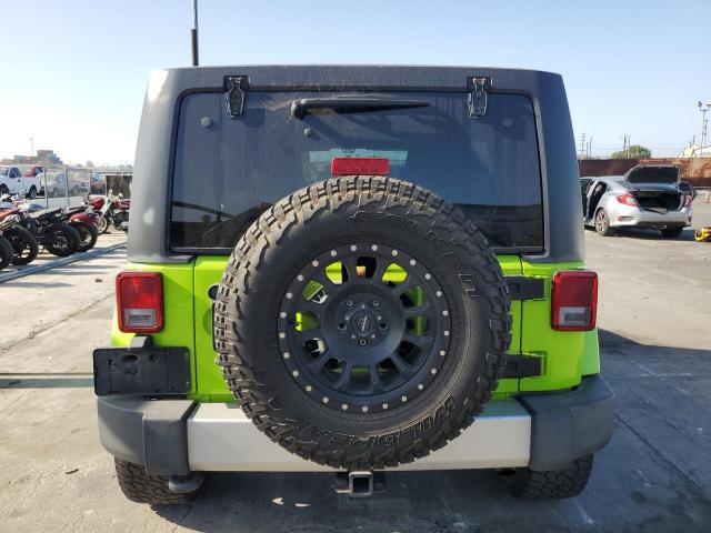 1C4BJWEG7CL236534 - 2012 JEEP WRANGLER U SAHARA GREEN photo 6