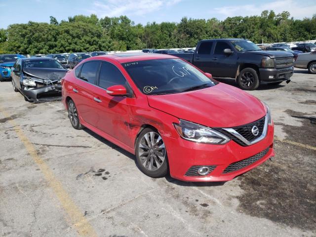 3N1CB7AP9HY221757 - 2017 NISSAN SENTRA SR TURBO RED photo 1