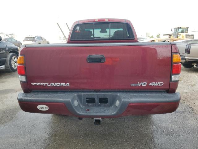 5TBBT48173S344665 - 2003 TOYOTA TUNDRA ACCESS CAB LIMITED RED photo 6