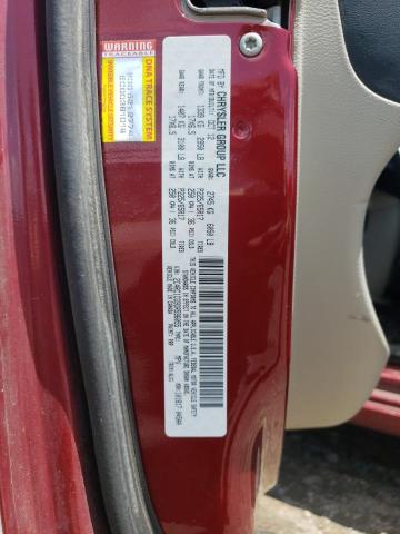 2C4RC1CG9DR596055 - 2013 CHRYSLER TOWN & COU TOURING L RED photo 14