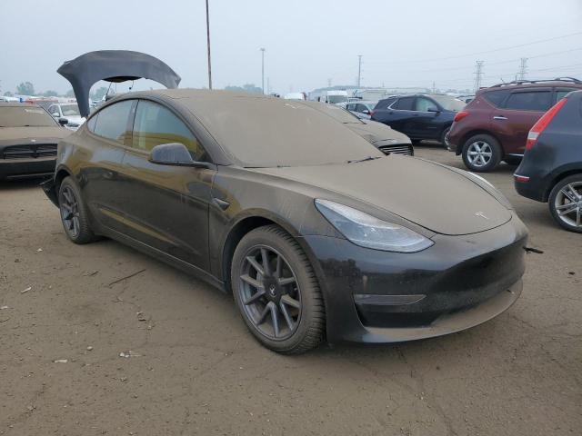 5YJ3E1EBXNF123571 - 2022 TESLA MODEL 3 BLACK photo 4