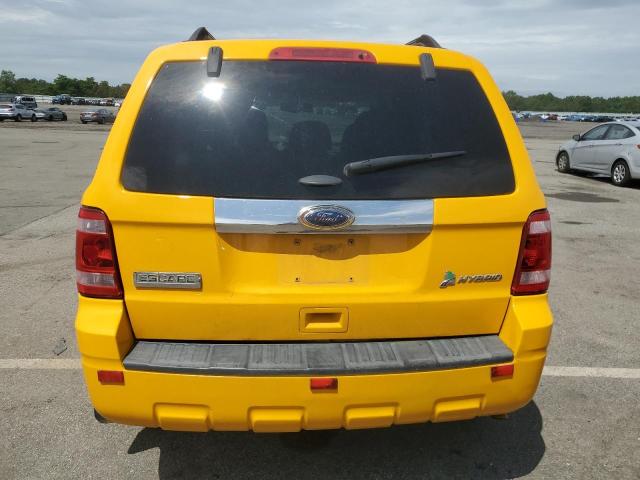 1FMCU4K32CKA52072 - 2012 FORD ESCAPE HYBRID YELLOW photo 6