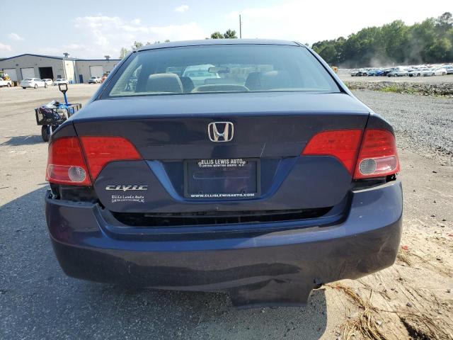 1HGFA15838L017799 - 2008 HONDA CIVIC EX BLUE photo 6