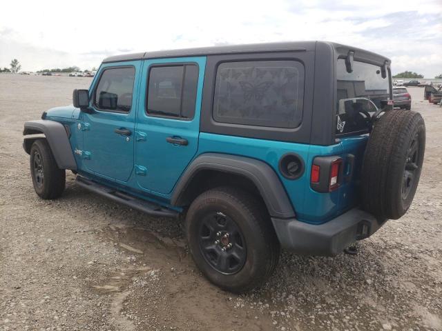 1C4HJXDG8LW311659 - 2020 JEEP WRANGLER U SPORT TEAL photo 2