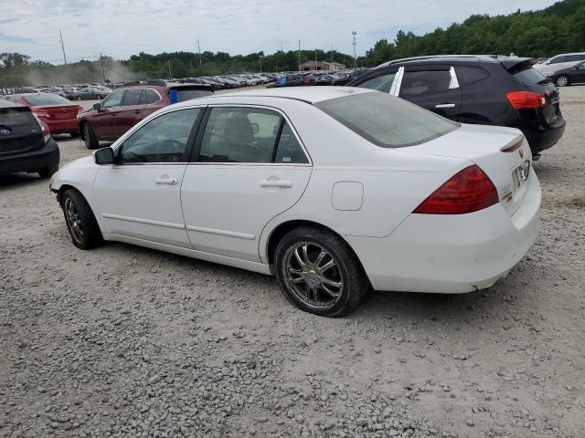 1HGCM66567A011968 - 2007 HONDA ACCORD EX WHITE photo 2