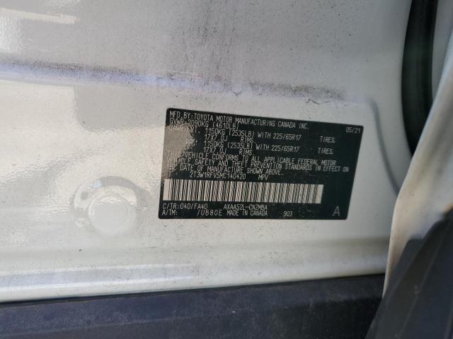 2T3W1RFV5MC140420 - 2021 TOYOTA RAV4 XLE WHITE photo 14