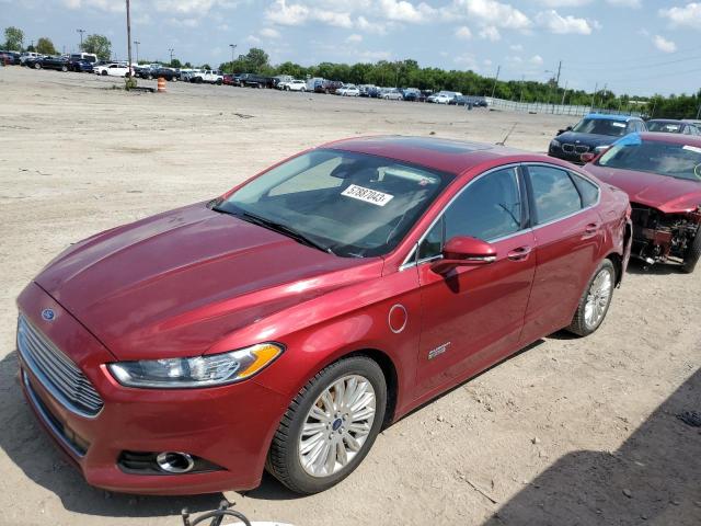 3FA6P0SU5DR373598 - 2013 FORD FUSION TITANIUM PHEV RED photo 1