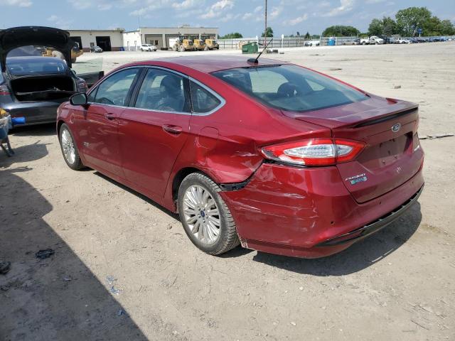 3FA6P0SU5DR373598 - 2013 FORD FUSION TITANIUM PHEV RED photo 2