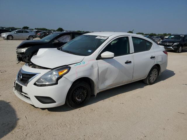 3N1CN7AP7KL811595 - 2019 NISSAN VERSA S WHITE photo 1