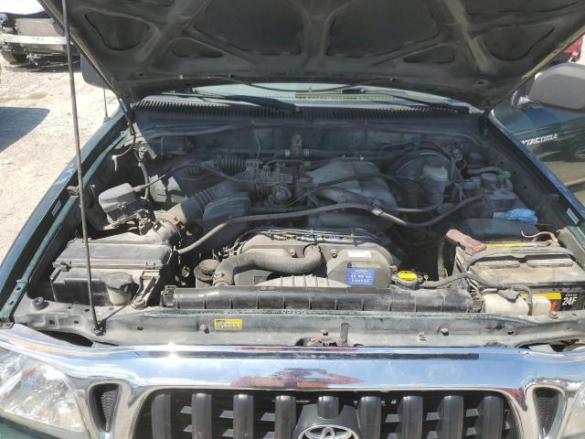 5TESN92N51Z727627 - 2001 TOYOTA TACOMA XTRACAB PRERUNNER მწვანე ფოტო 11