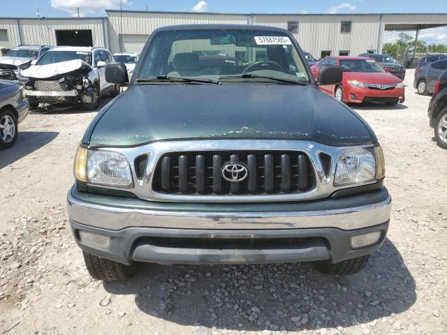 5TESN92N51Z727627 - 2001 TOYOTA TACOMA XTRACAB PRERUNNER მწვანე ფოტო 5