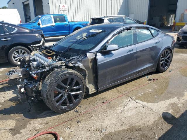5YJSA1E64MF451688 - 2021 TESLA MODEL S Մոխրագույն լուսանկար 1