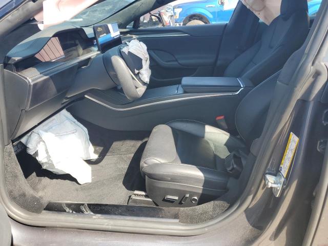 5YJSA1E64MF451688 - 2021 TESLA MODEL S Մոխրագույն լուսանկար 7