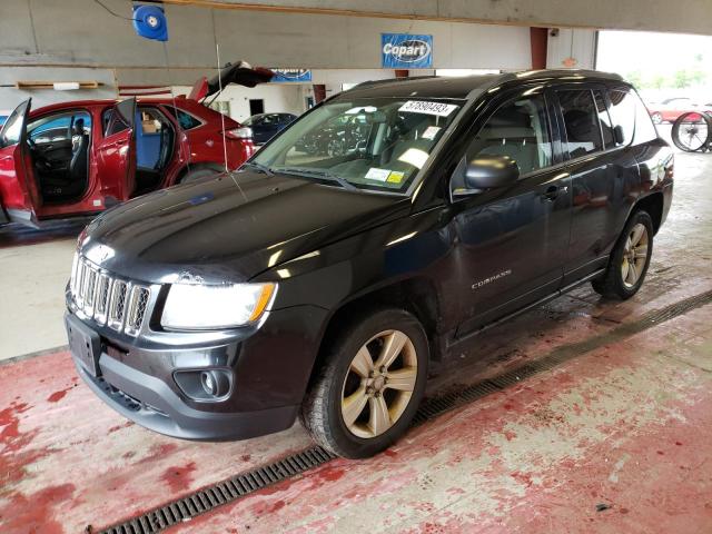 1C4NJDBB3CD616345 - 2012 JEEP COMPASS SPORT BLACK photo 1