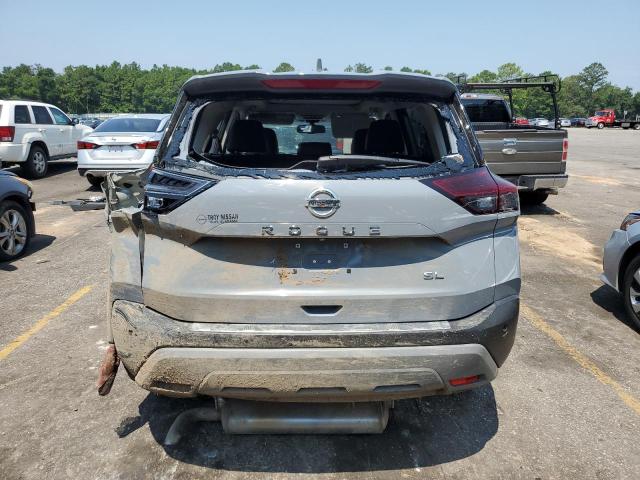 5N1AT3CA5MC829809 - 2021 NISSAN ROGUE SL SILVER photo 6