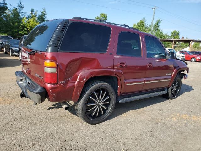 1GNEK13Z72J319223 - 2002 CHEVROLET TAHOE K1500 RED photo 3