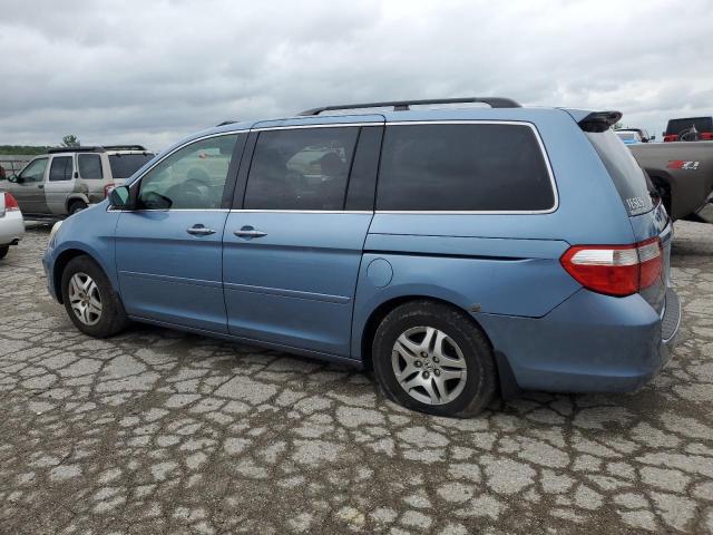 5FNRL38625B090558 - 2005 HONDA ODYSSEY EXL BLUE photo 2