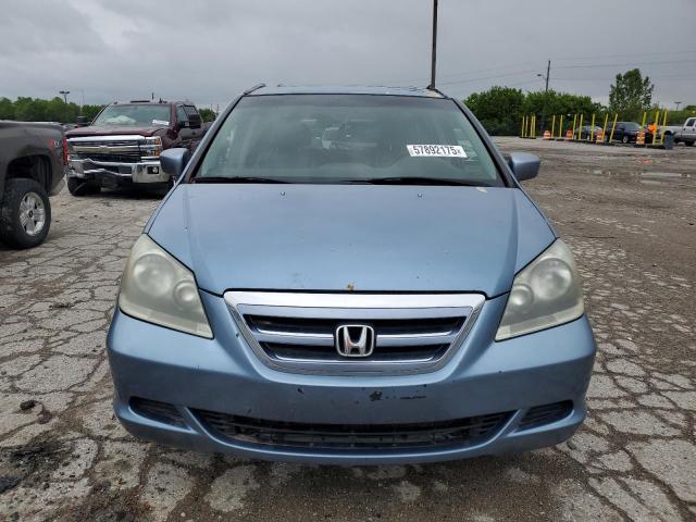 5FNRL38625B090558 - 2005 HONDA ODYSSEY EXL BLUE photo 5