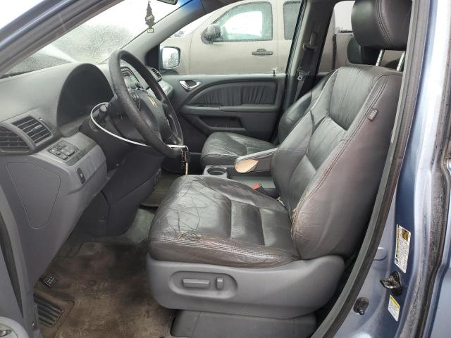 5FNRL38625B090558 - 2005 HONDA ODYSSEY EXL BLUE photo 7