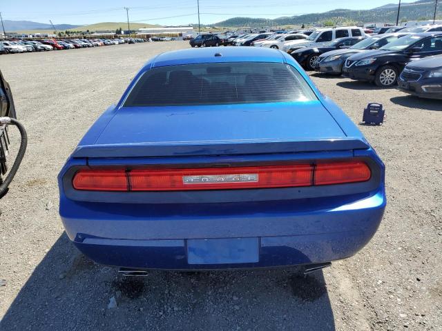 2C3CDYAG1CH295075 - 2012 DODGE CHALLENGER SXT BLUE photo 6