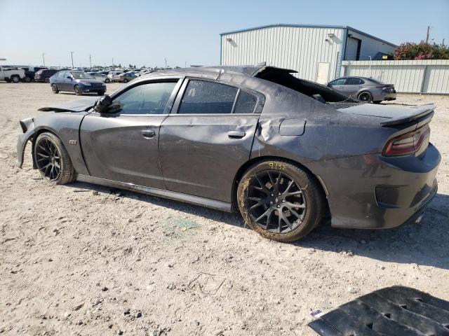 2C3CDXGJ7JH163268 - 2018 DODGE CHARGER R/T 392 GRAY photo 2