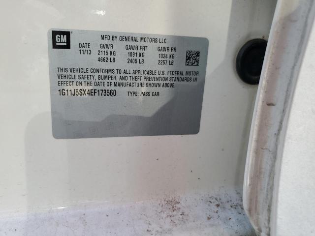 1G11J5SX4EF173560 - 2014 CHEVROLET MALIBU LTZ Ağ foto 12