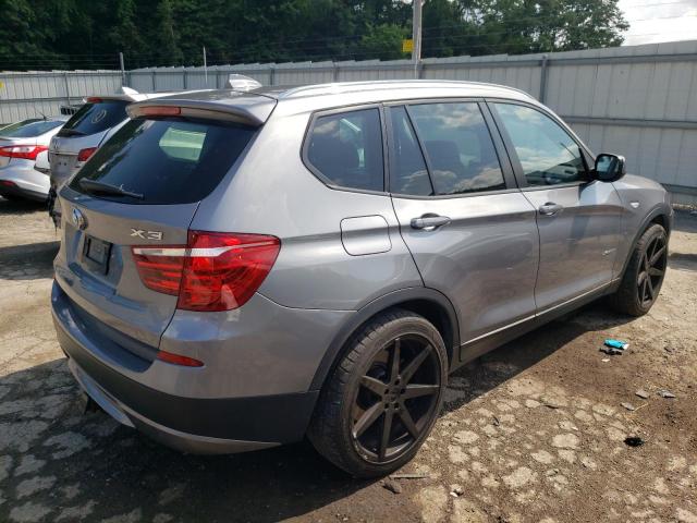 5UXWX9C59E0D33145 - 2014 BMW X3 XDRIVE28I GRAY photo 3