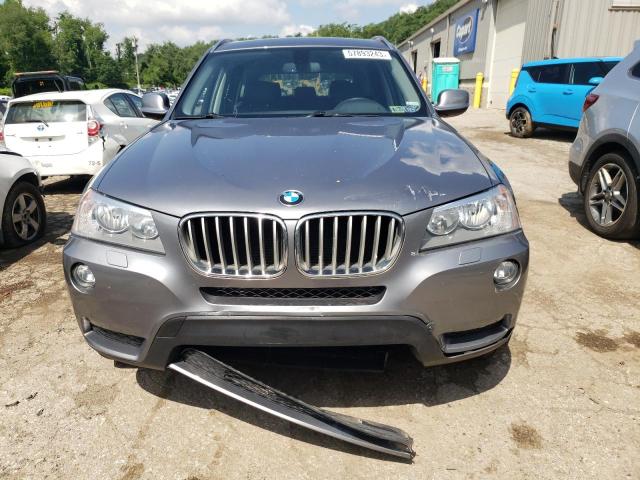 5UXWX9C59E0D33145 - 2014 BMW X3 XDRIVE28I GRAY photo 5