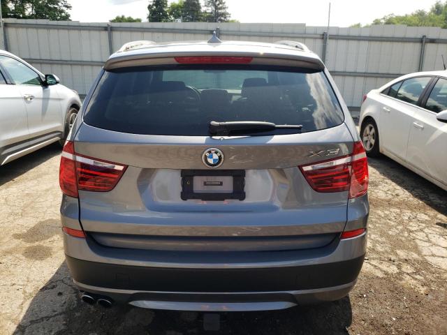 5UXWX9C59E0D33145 - 2014 BMW X3 XDRIVE28I GRAY photo 6