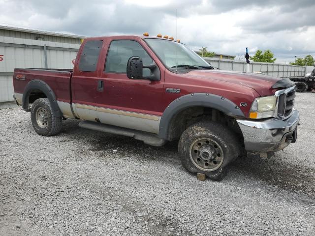 1FTNX21524EA67477 - 2004 FORD F250 MAROON photo 4