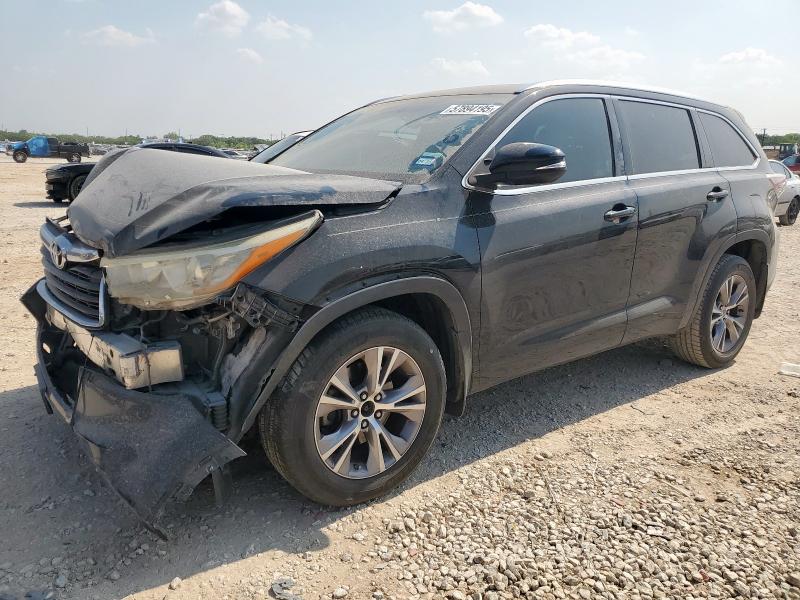 5TDKKRFH2FS097163 - 2015 TOYOTA HIGHLANDER XLE BLACK photo 1