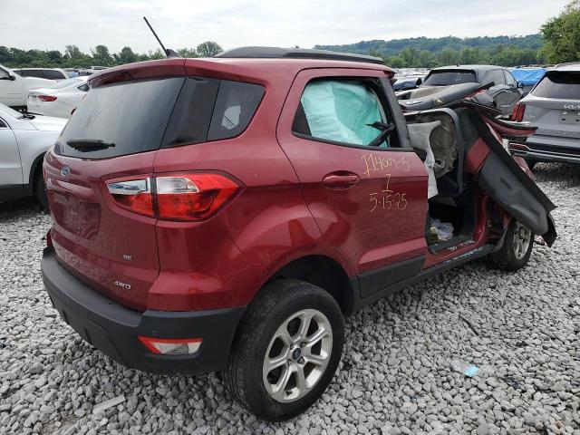 MAJ6P1UL6JC186195 - 2018 FORD ECOSPORT SE Қызыл фото 3