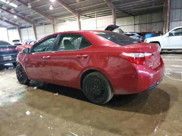 2T1BURHEXFC336030 - 2015 TOYOTA COROLLA L RED photo 2