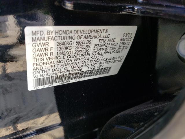 5J8YE1H02PL037186 - 2023 ACURA MDX A-SPEC BLACK photo 12