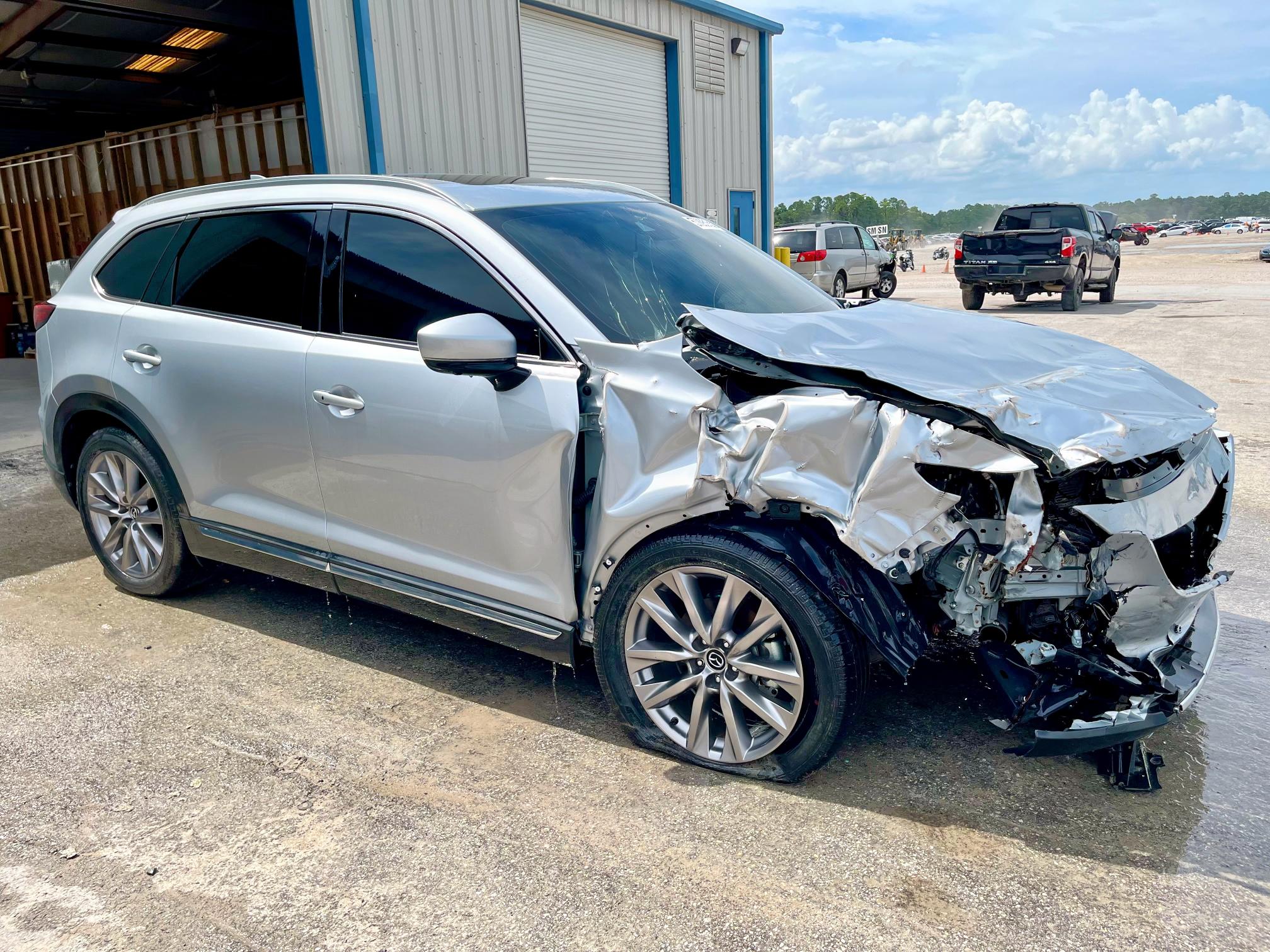 JM3TCADY6M0501370 - 2021 MAZDA CX-9 GRAND TOURING SILVER photo 4