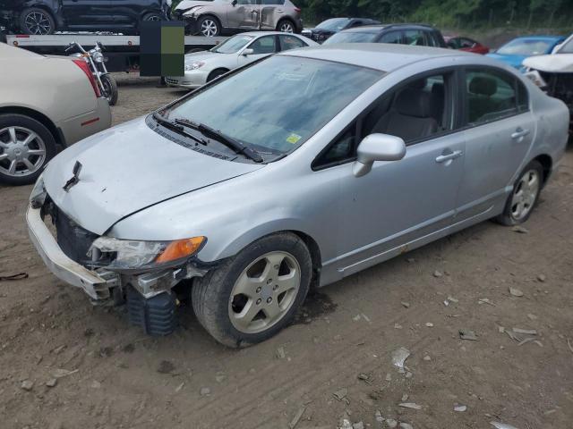 1HGFA16576L058664 - 2006 HONDA CIVIC LX SILVER photo 1