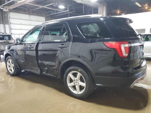 1FM5K8D82GGC91290 - 2016 FORD EXPLORER XLT Чорний фото 2