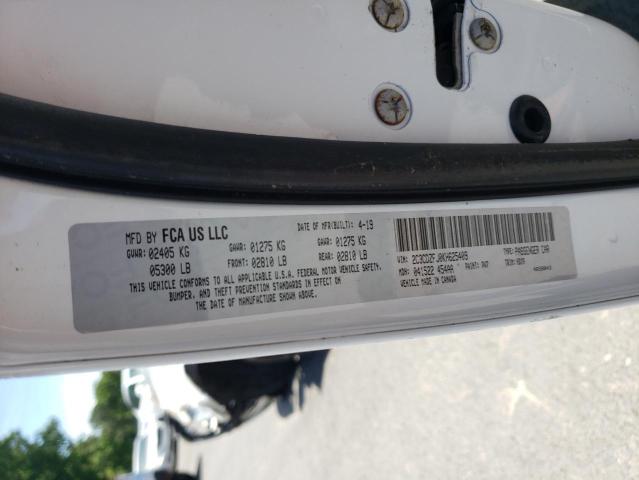 2C3CDZFJ0KH625409 - 2019 DODGE CHALLENGER R/T SCAT PACK WHITE photo 12