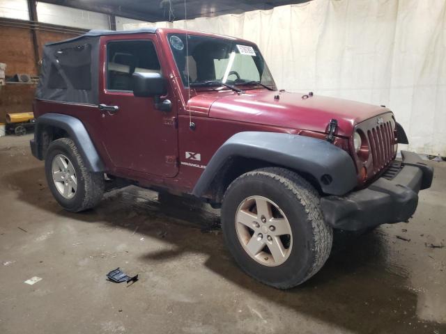 1J4FA241X8L569934 - 2008 JEEP WRANGLER X BURGUNDY photo 4