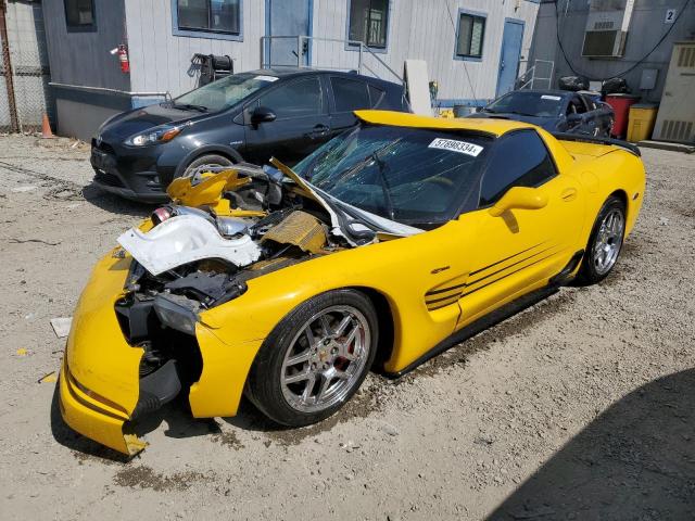 1G1YY12S635128792 - 2003 CHEVROLET CORVETTE Z06 YELLOW photo 1