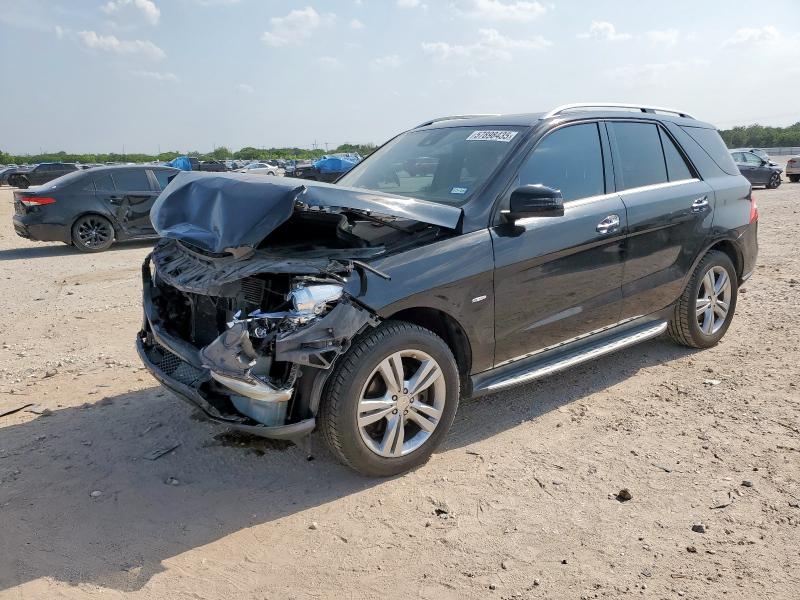 4JGDA5HB8CA008343 - 2012 MERCEDES-BENZ ML 350 4MATIC BLACK photo 1