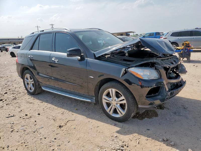 4JGDA5HB8CA008343 - 2012 MERCEDES-BENZ ML 350 4MATIC BLACK photo 4