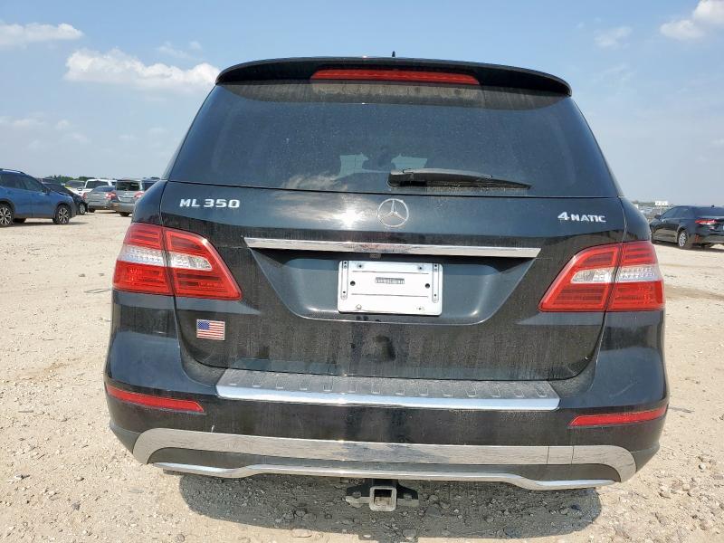 4JGDA5HB8CA008343 - 2012 MERCEDES-BENZ ML 350 4MATIC BLACK photo 6
