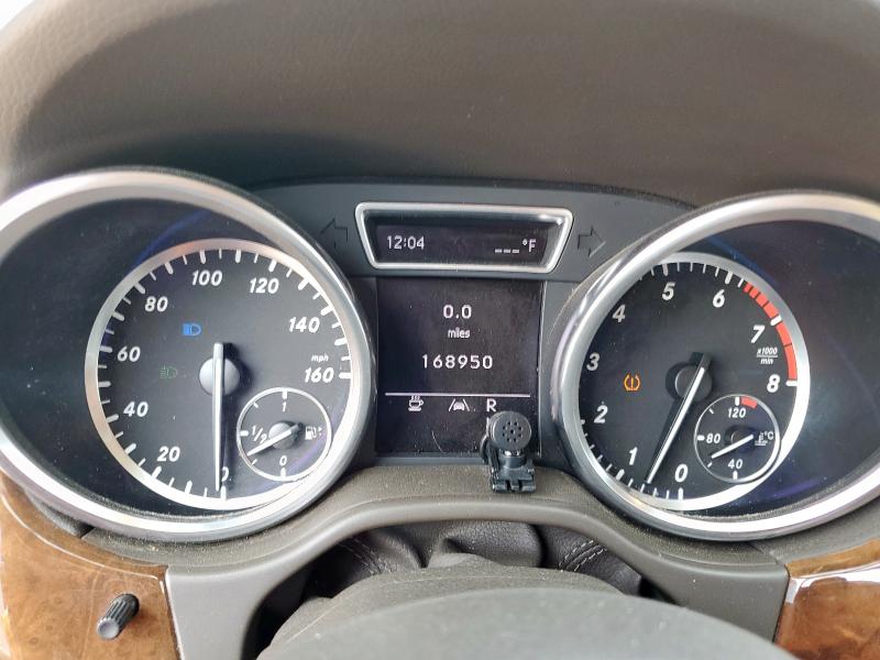 4JGDA5HB8CA008343 - 2012 MERCEDES-BENZ ML 350 4MATIC BLACK photo 9