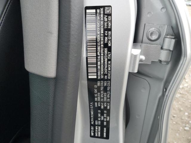 ZASPAKAN4M7D10805 - 2021 ALFA ROMEO STELVIO SPORT فضي صورة 14