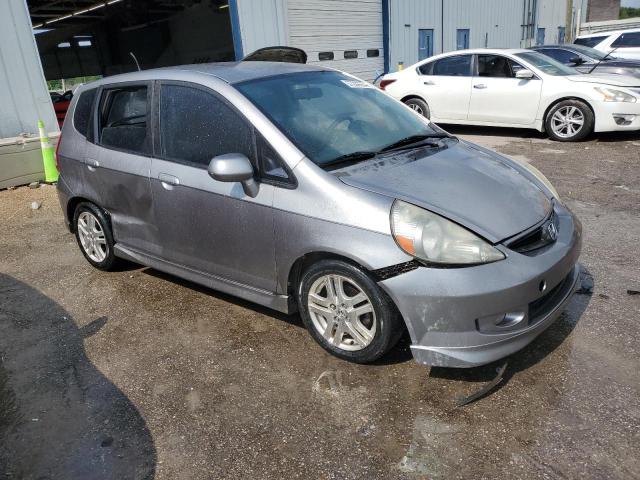 JHMGD38647S053164 - 2007 HONDA FIT S 灰色 照片 4