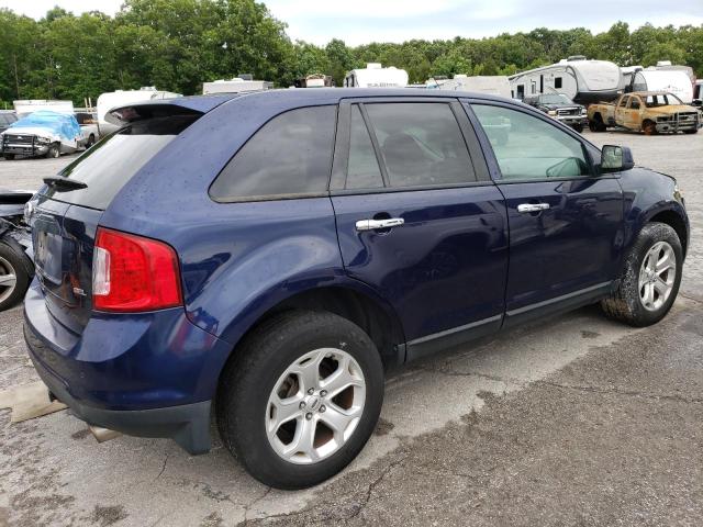 2FMDK3JC5BBA07139 - 2011 FORD EDGE SEL BLUE photo 3